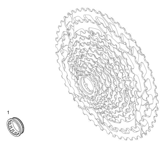 TRP EVO M9050 12-speed cassette for mechanical drivetrain systems - mountain bike performance"