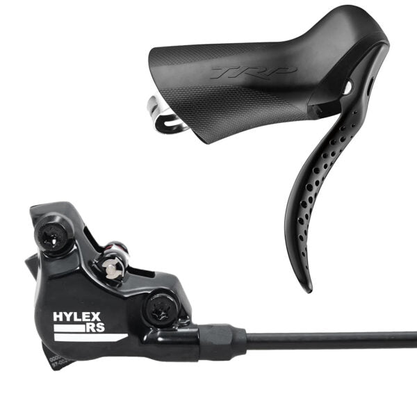 TRP Hylex RS hydraulic disc brake system in black anodised finish for stealth road builds
