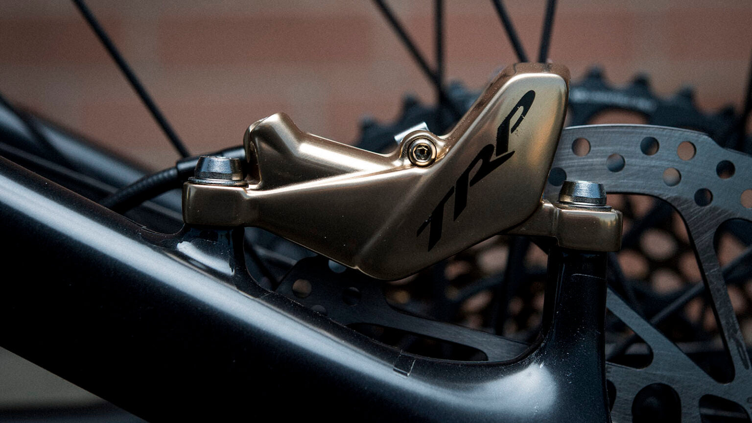 TRP brake system installation detail for cycling mechanics and technical service documentation"