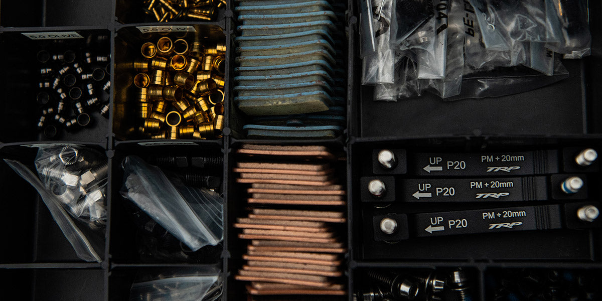 TRP brake pads and disc rotors selection guide for  cyclists - complete braking system components"