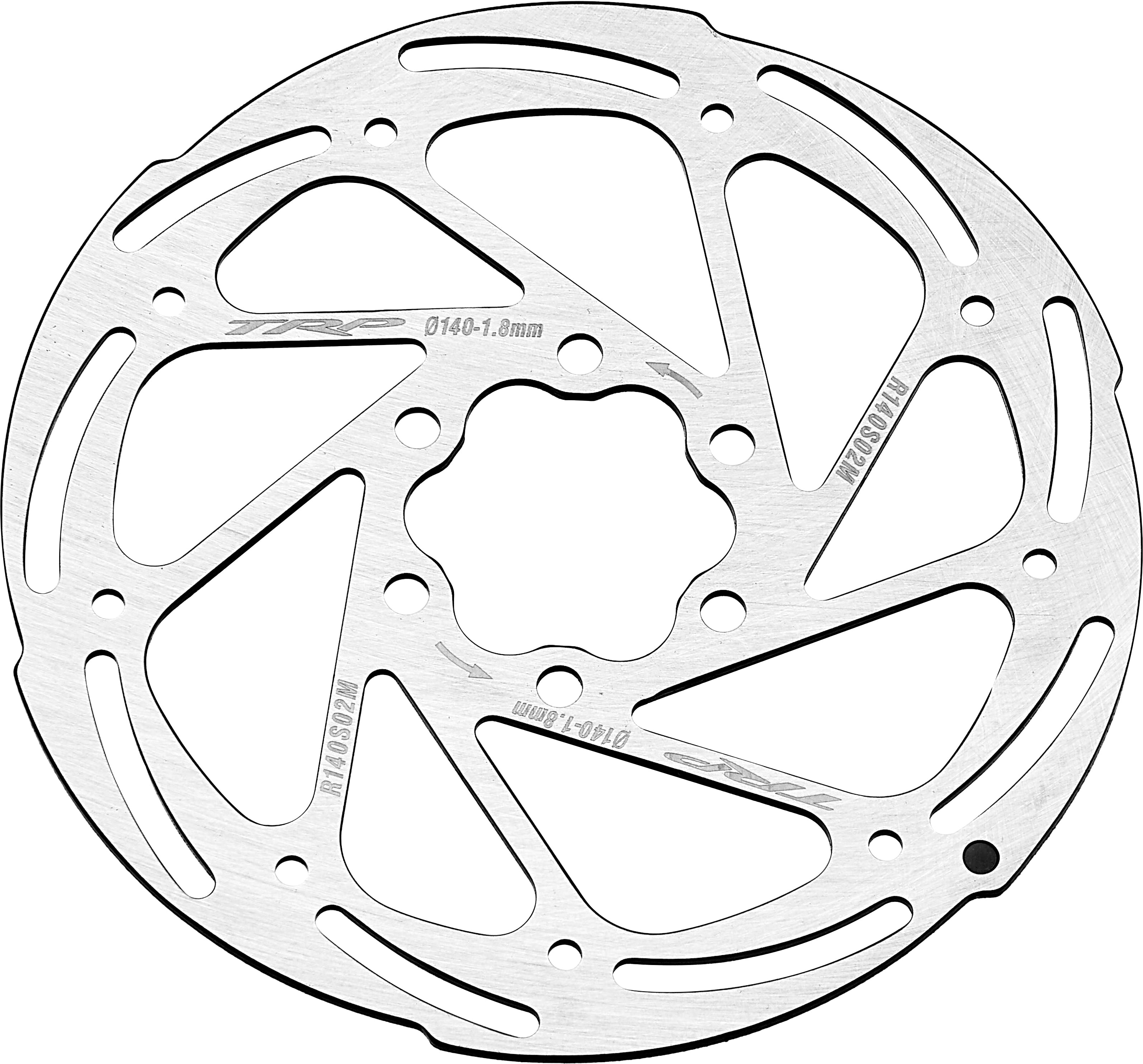 TRP 140mm disc brake rotor for lightweight road bikes and highest cycling standards