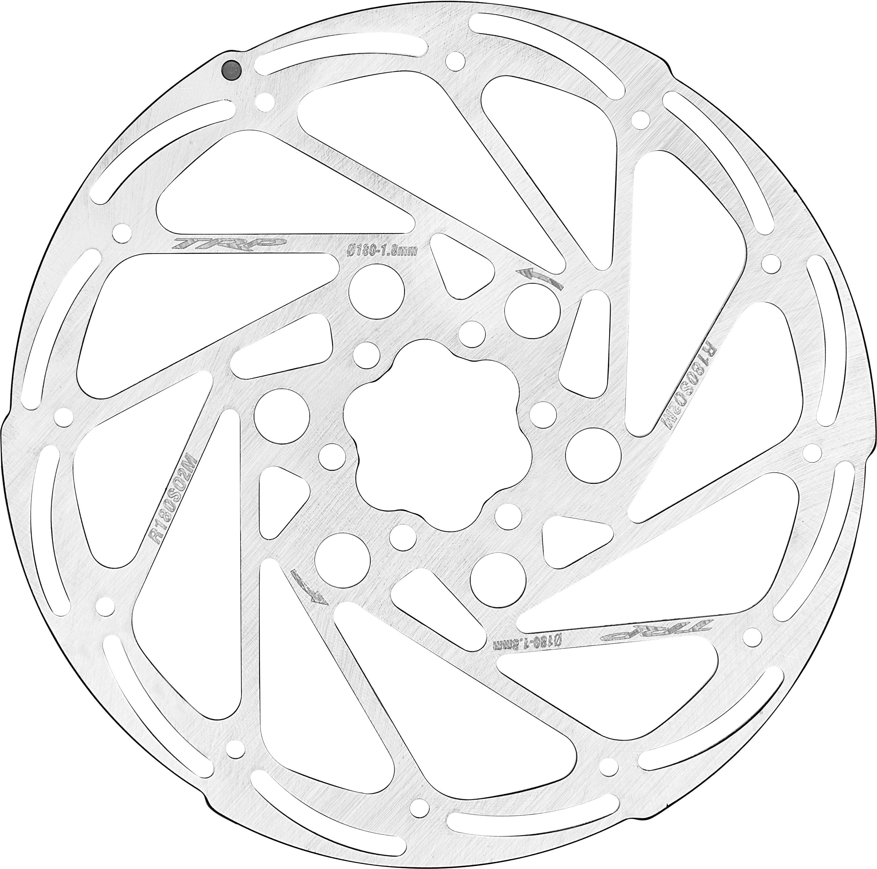 TRP 180mm disc brake rotor for all-mountain and trail riding applications