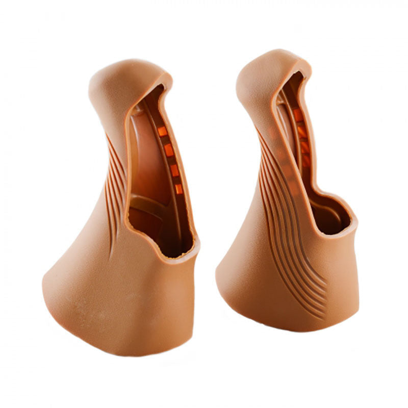 TRP RRL brake hoods in gum brown for classic road bike builds and vintage aesthetics