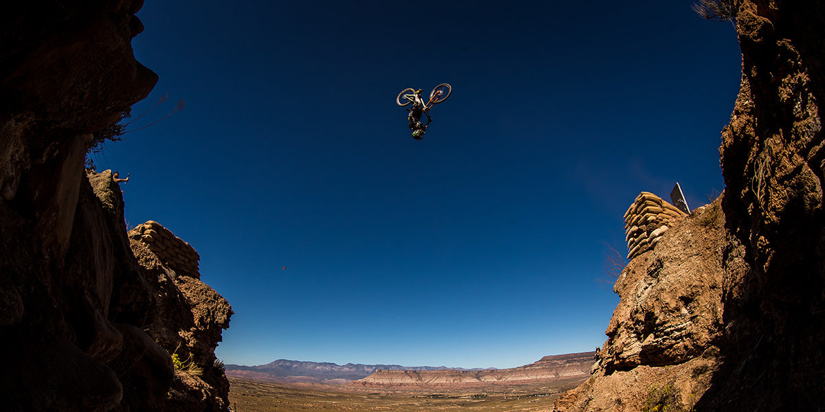 TRP sponsored athlete Brendan Fairclough at Red Bull Rampage using TRP brakes for extreme  mountain biking inspiration"