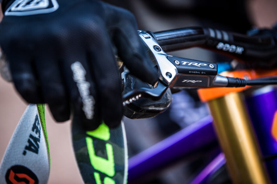 TRP brake systems in professional freeride mountain biking at Red Bull Rampage - extreme performance for  riders"