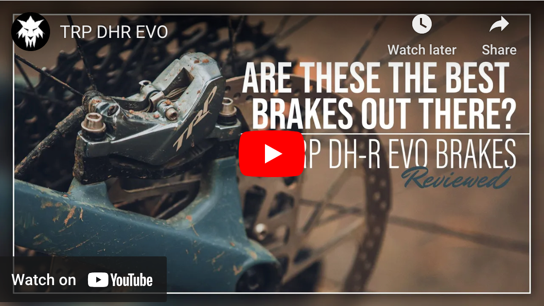 TRP brake system review screenshot from cycling media for technical performance analysis"