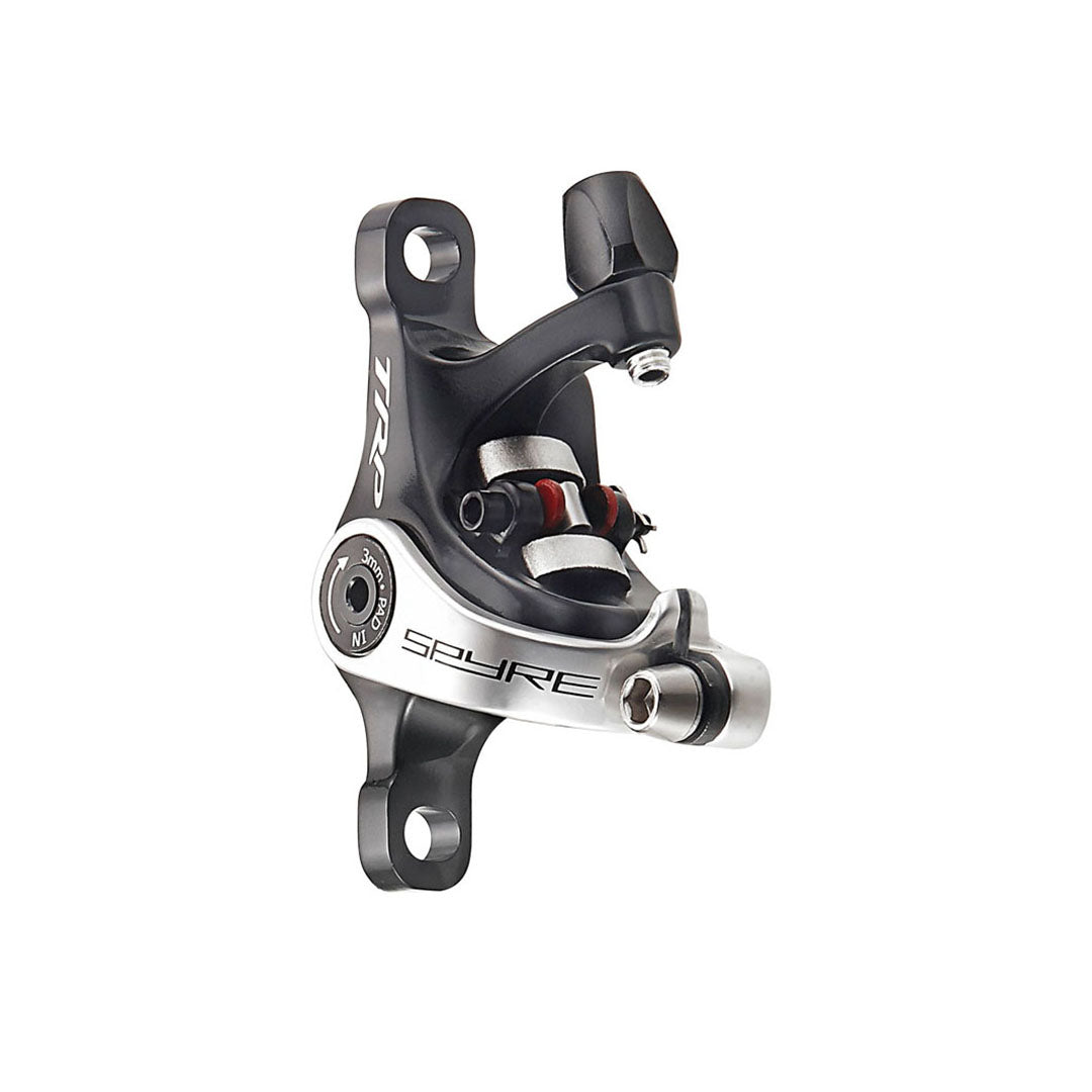 TRP Spyre post mount mechanical disc brake - dual piston design for even pad wear