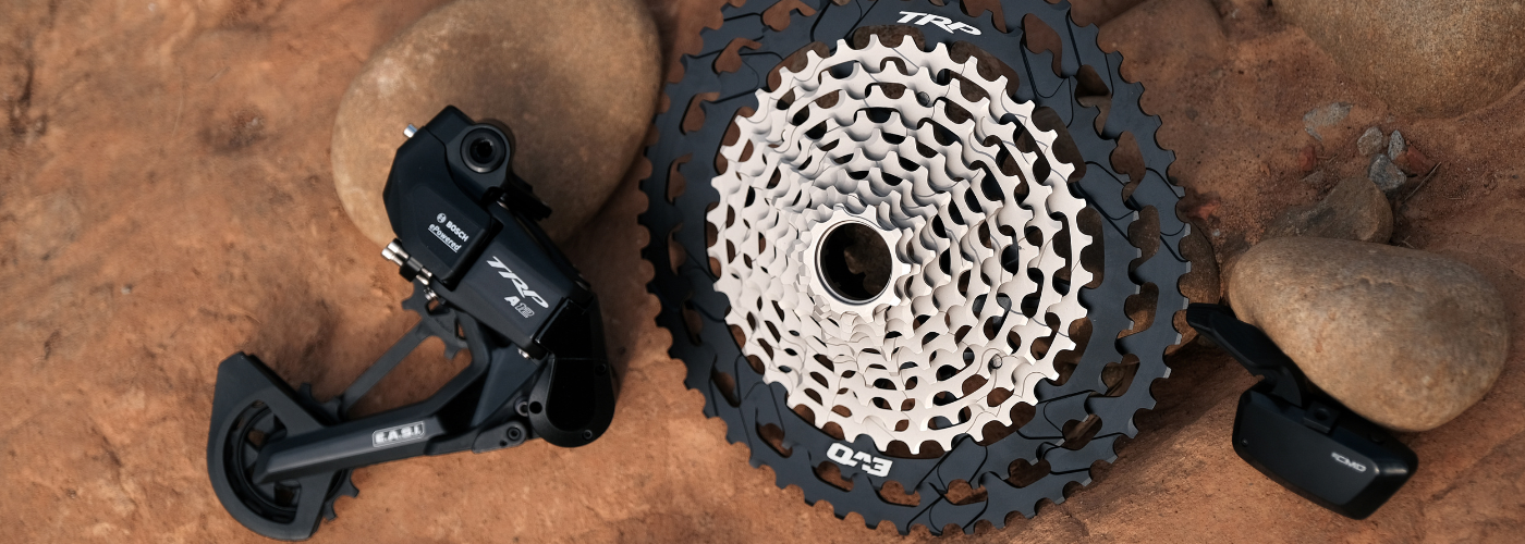TRP cycling component technology design featuring precision engineering for road and mountain bike applications