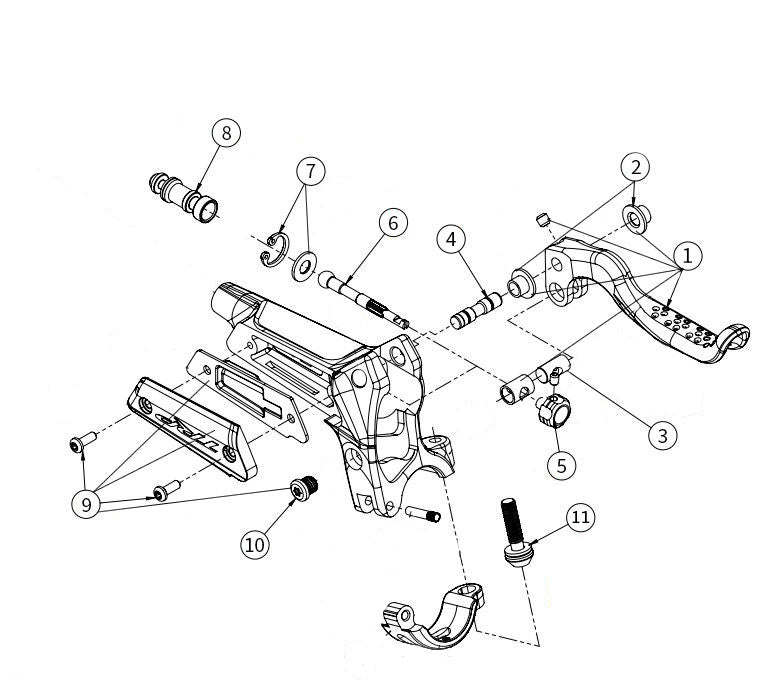 DH-R EVO Hebel Kleinteile