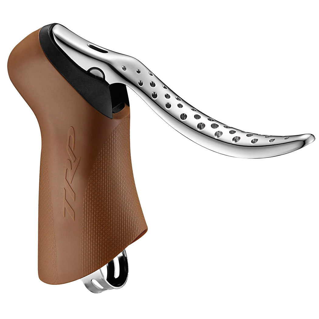 TRP Hylex RS hydraulic brake lever in silver - precision braking control for drop bar bikes