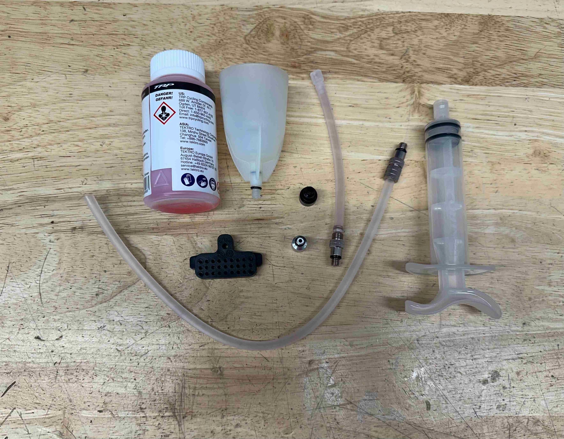 TRP Pro bleed kit for mountain bike brakes